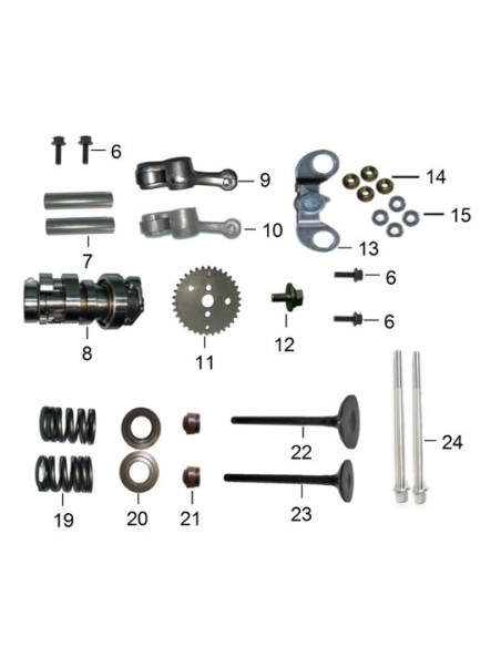 valvula de escape honda 110kzl reforzada por recargue zairon zs3