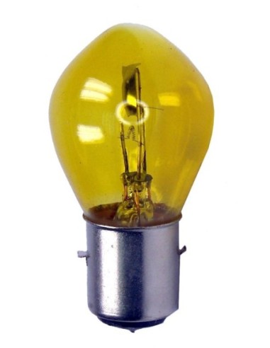 Lámpara Casquillo BA 20 D 12V 25/25W Amarilla