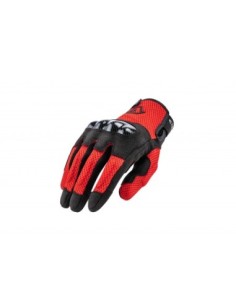 GUANTES CE RAMSEY Negro Roj S 0023478110062 | Motoauto