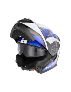 CASCO SEREL 2206 azul y blanco 0025201245068 | Motoauto