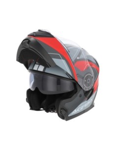 CASCO SEREL 2206 gris y rojo Talla 0025201295068 | Motoauto