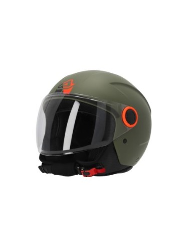 CASCO JET BREZZA VERDE MILITAR S 0026061582062 | Motoauto