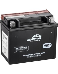 Batería Moto AGM Baika Parts YTX12BS MYTX12BS | Motoauto