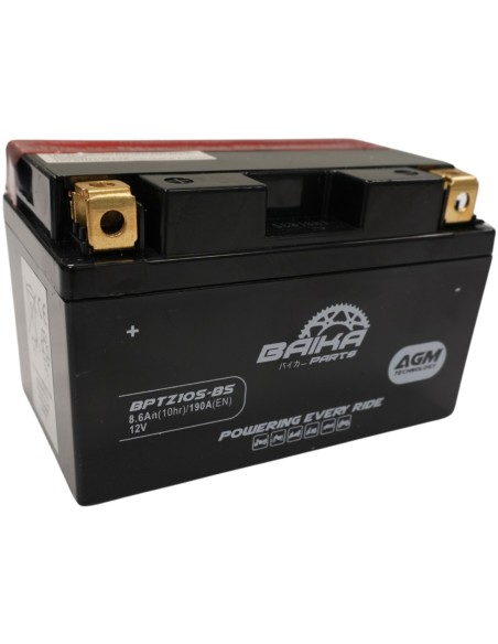 Batería Moto AGM Baika Parts YTZ10S-BS MYTZ10BS | Motoauto