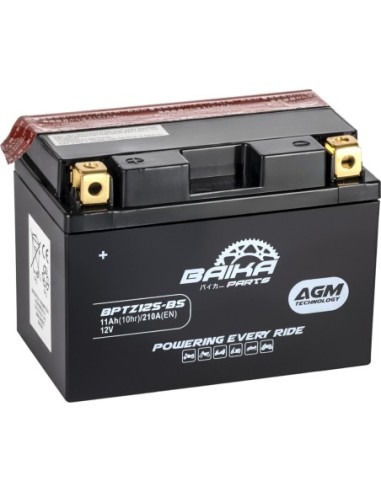 Batería Moto AGM Baika Parts YTZ12SBS MYTZ12BS | Motoauto