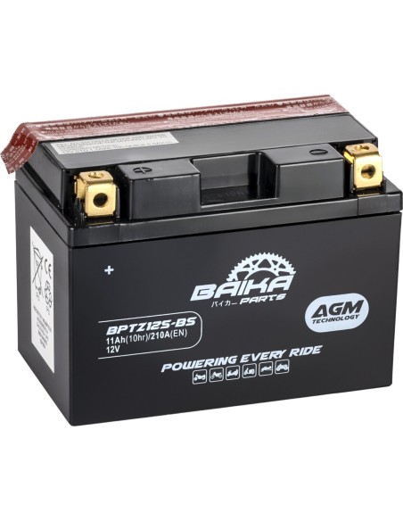 Batería Moto AGM Baika Parts YTZ12SBS MYTZ12BS | Motoauto