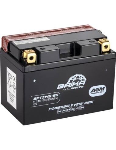 Batería Moto AGM Baika Parts YTZ14SBS MYTZ14BS | Motoauto