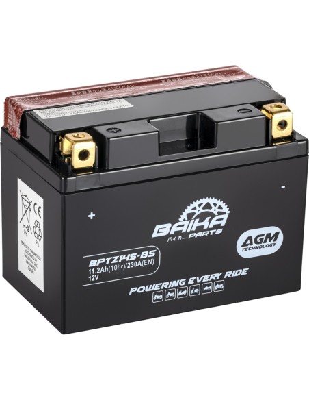 Batería Moto AGM Baika Parts YTZ14SBS MYTZ14BS | Motoauto