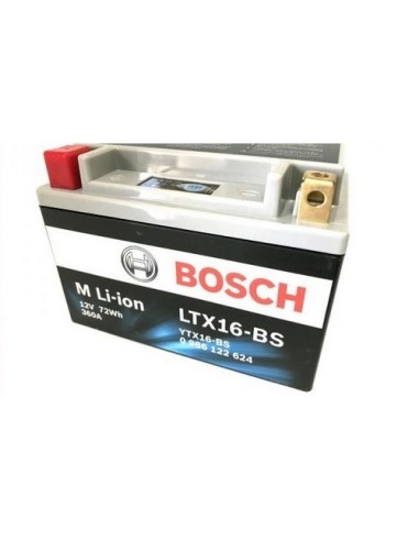 Bateria moto litio YTX16 BS 0986122624 | Motoauto