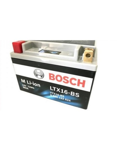 Bateria moto litio YTX16 BS 0986122624 | Motoauto