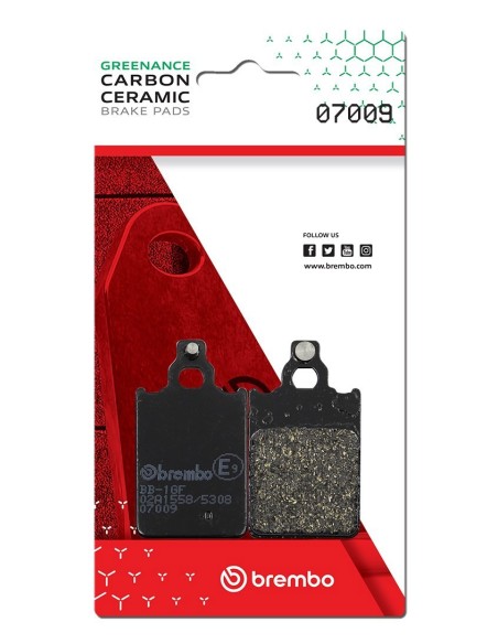Pastillas de freno Brembo genuinas 07009 | Motoauto