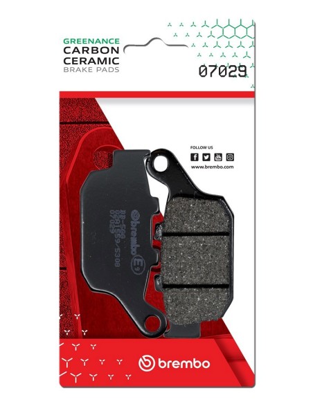 Pastillas de freno Brembo genuinas 07029 | Motoauto