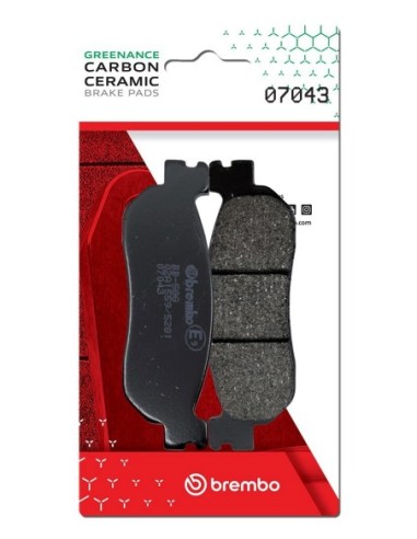 Pastillas de freno Brembo genuinas 07043 | Motoauto