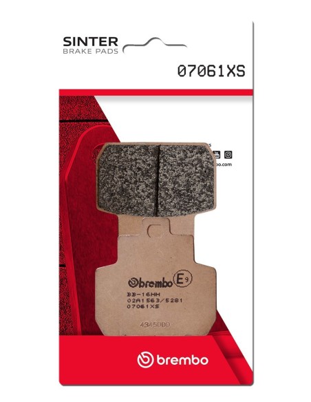 Pastillas freno Brembo sinterizadas 07061XS | Motoauto