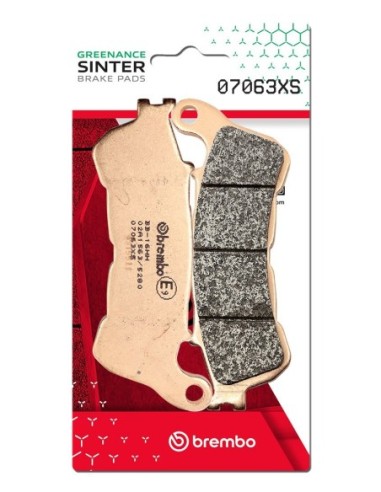 Pastillas freno Brembo sinterizadas 07063XS | Motoauto