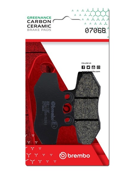 Pastillas de freno Brembo genuinas 07068 | Motoauto