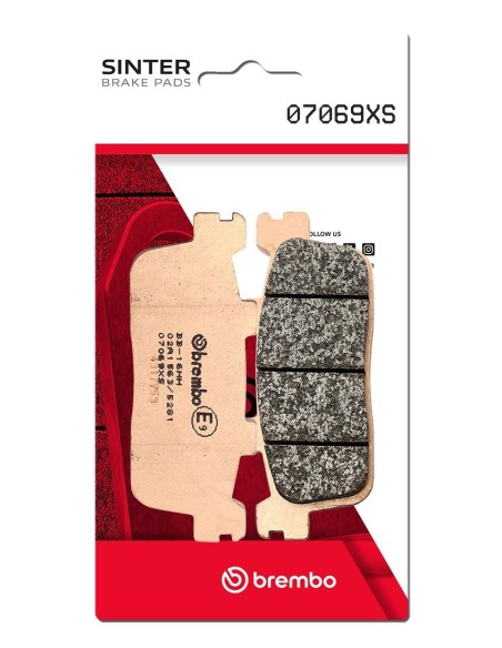 Pastillas freno Brembo sinterizadas 07069XS | Motoauto