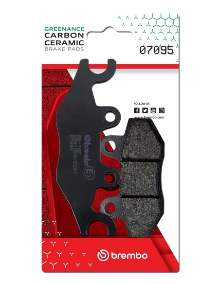 Pastillas de freno Brembo genuinas 07095 | Motoauto