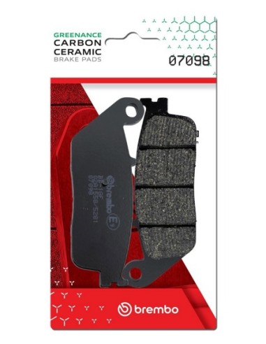 Pastillas de freno Brembo genuinas 07098 | Motoauto