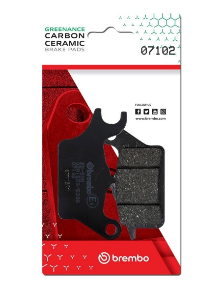 Pastillas de freno Brembo genuinas 07102 | Motoauto