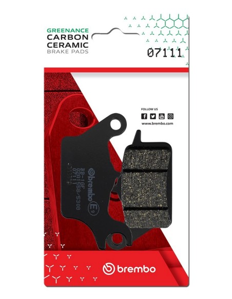 Pastillas de freno Brembo genuinas 07111 | Motoauto