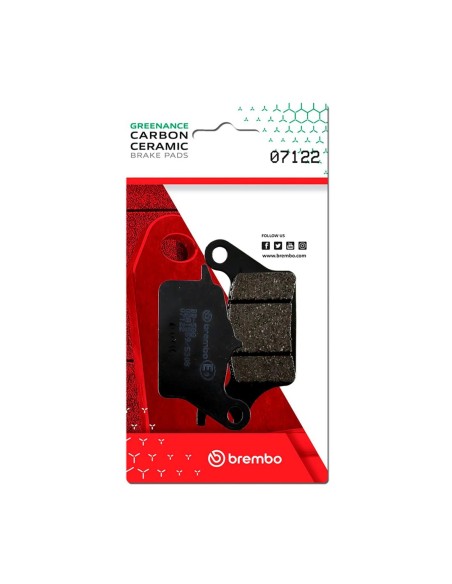 Pastillas de freno moto Brembo 07122 07122 | Motoauto