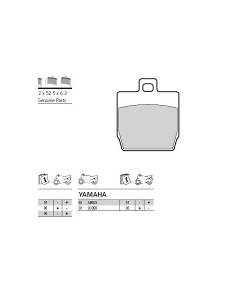 Pastillas de freno Brembo genuinas 07BB0810 | Motoauto