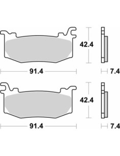 Pastillas de freno moto Brembo 07BB44SA 07BB44SA | Motoauto