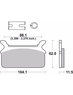 Pastillas de freno Brembo genuinas 07HD0910 | Motoauto