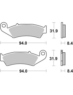 Pastillas de freno Brembo genuinas 07HO2911 | Motoauto