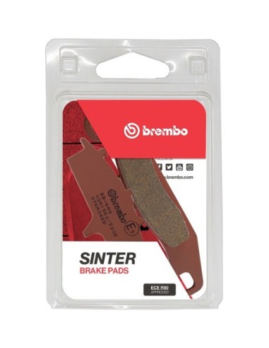 Pastillas freno Brembo sinterizadas 07KA24SD | Motoauto