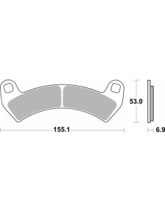 Pastillas freno Brembo sinterizadas 07PO14SD | Motoauto