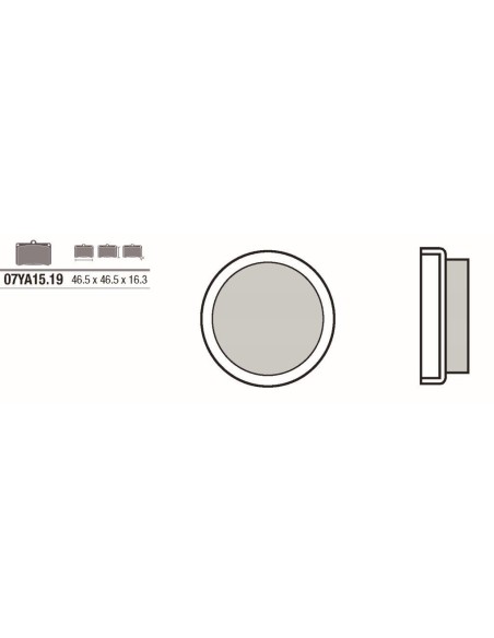 Pastillas de freno Brembo genuinas 07YA1519 | Motoauto
