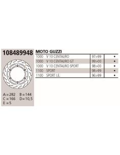 Disco BREMBO Genuine  MOTO GUZZI 1000 108489948 | Motoauto