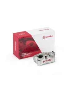 Pinza BREMBO Stylema aluminio y rojo 920D02095 | Motoauto