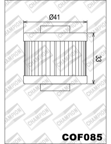 Filtro de aceite Champion COF085 COF085 | Motoauto
