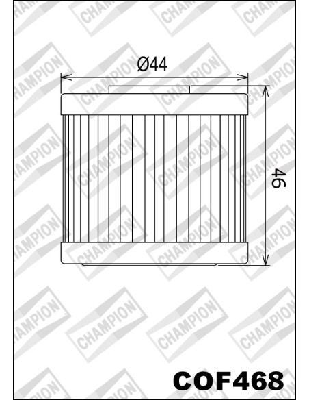 Filtro de aceite Champion COF468 COF468 | Motoauto