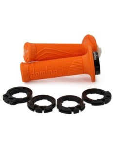 Puños DOMINO D-Lock Naranja D10046C4500A9-0 | Motoauto