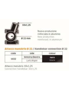 BRIDA PARA ESPEJO MANILLAR 22 m10X125 FAR1432 | Motoauto