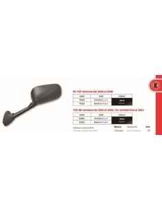 ESPEJO YAMAHA R-6  03-06  R1 03 IZDO FAR5481 | Motoauto
