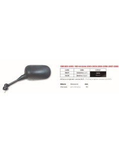 ESPEJO HONDA CBR 600-100RR 03-08 IZDO DER FAR5638 | Motoauto