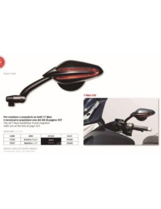 ESPEJO SUPER VIPER NEGRO  IZDO FAR7337 | Motoauto
