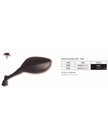 ESPEJO KIMCO XCITING 300-500 (PRECIO FAR7470 | Motoauto