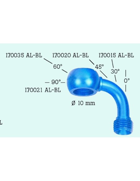 Banjo 90 D.10 aluminio Azul 170021AL-BL | Motoauto