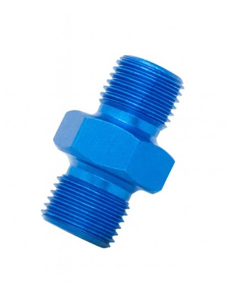 Adaptador doble rosca Azul Ergal 170023AL-BL | Motoauto