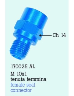 REDUCCION  MF 10X1 aluminio Rojo 170025AL-RO | Motoauto