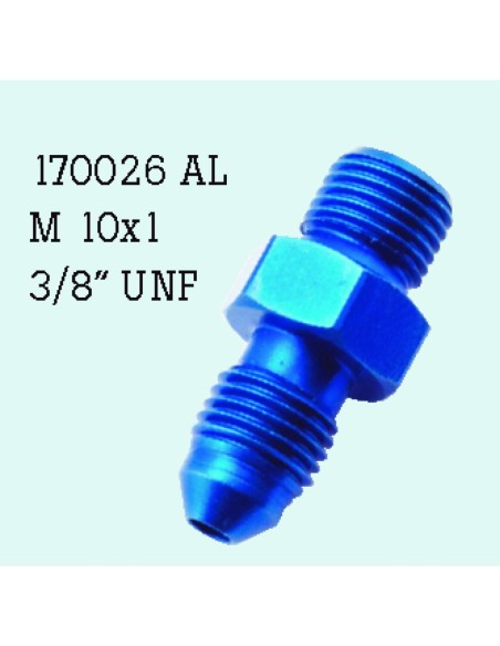 Adaptador M10X1 -38 cromado Frentubo 170026CR | Motoauto