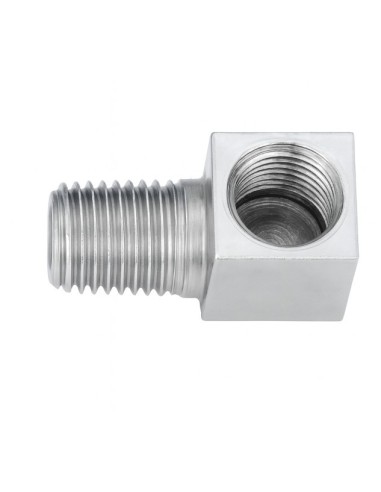 Adaptador 90° cromado Ø10 mm Fren-Tubo 170029CR | Motoauto
