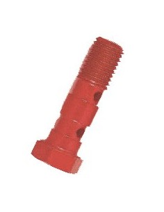 TORNILLO  DOBLE 10X1,25 ALUMINIO ROJO B19006AL-RO | Motoauto