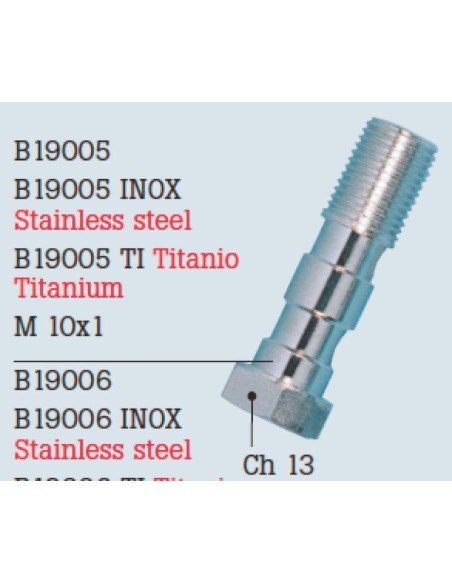 TORNILLO  DOBLE 10X1,25 ZINCADO FT2199 B19006 | Motoauto